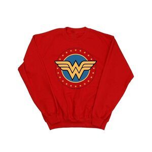 Wonder Woman Womens/Ladies Circle Logo Sweatshirt / Red